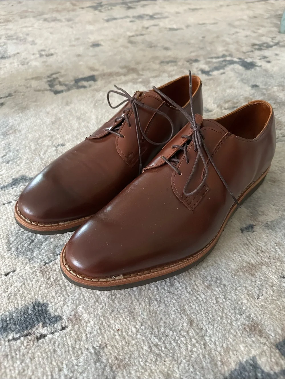 Allen Edmonds Chestnut Brown Derby Shoes